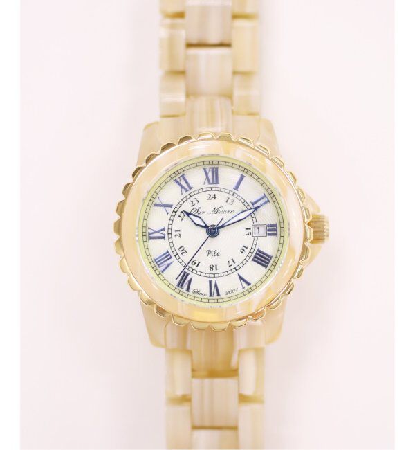 HIROB「【Sur Mesure / シュールメジュール】 Aneth Rie Tomosaka Beige【 ウォッチ 】」|腕時計|