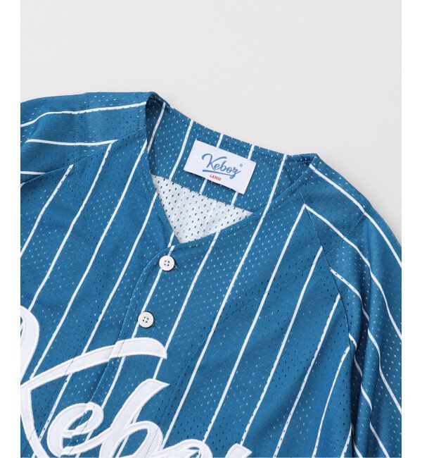 JOINT WORKS「KEBOZ/ケボズ MESH STRIPE BASEBALL JERSEY」|シャツ・ブラウス|