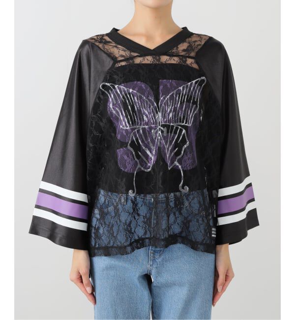 JOINT WORKS「ANNA SUI NYC バタフライプリントゲームシャツ」|Tシャツ・カットソー|