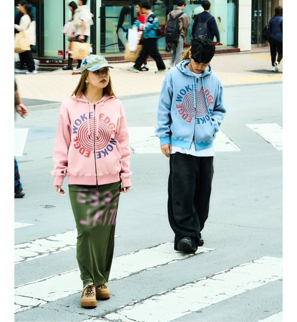 JOINT WORKS「WOKE EDGE / ウォークエッジ Washed Thermal Zip Hoodie」|パーカー|