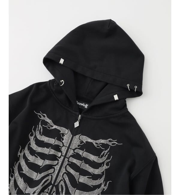 JOINT WORKS「SUPPLIER / サプライヤー Fire Rhinestone Zip Hoodie」|パーカー|