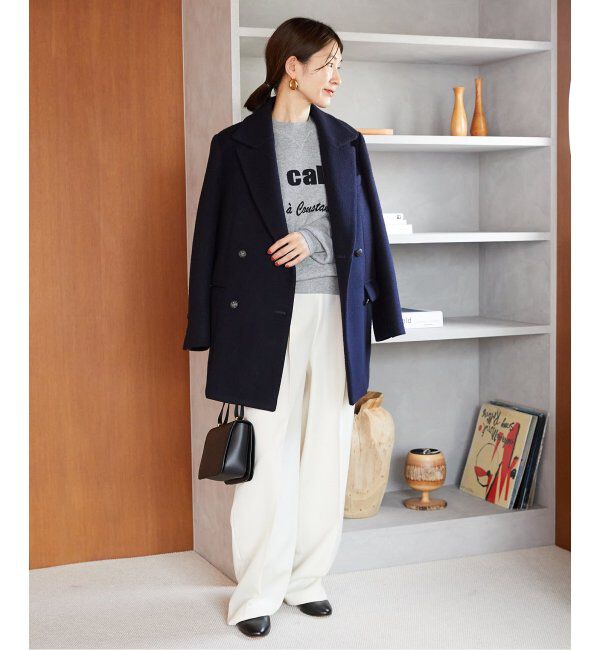 VERMEIL par iena「スウェットライクロゴニット」|ニット・セーター|