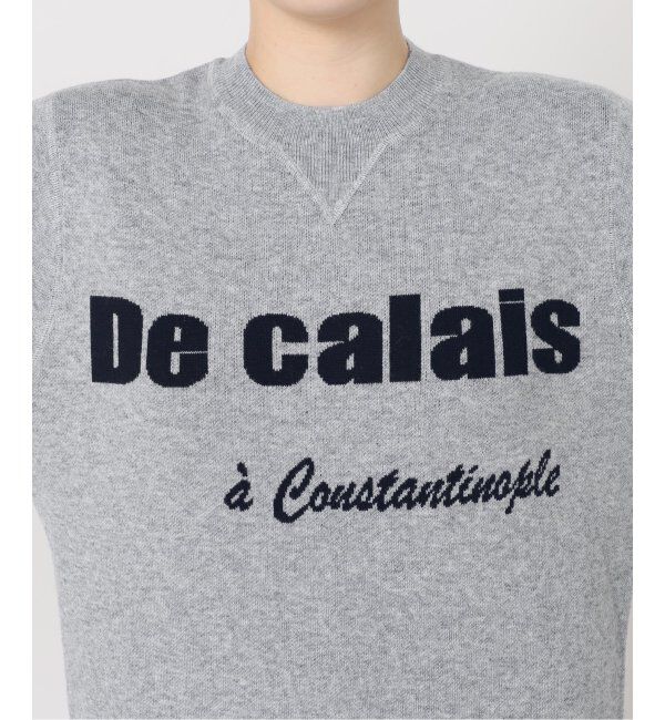 VERMEIL par iena「スウェットライクロゴニット」|ニット・セーター|