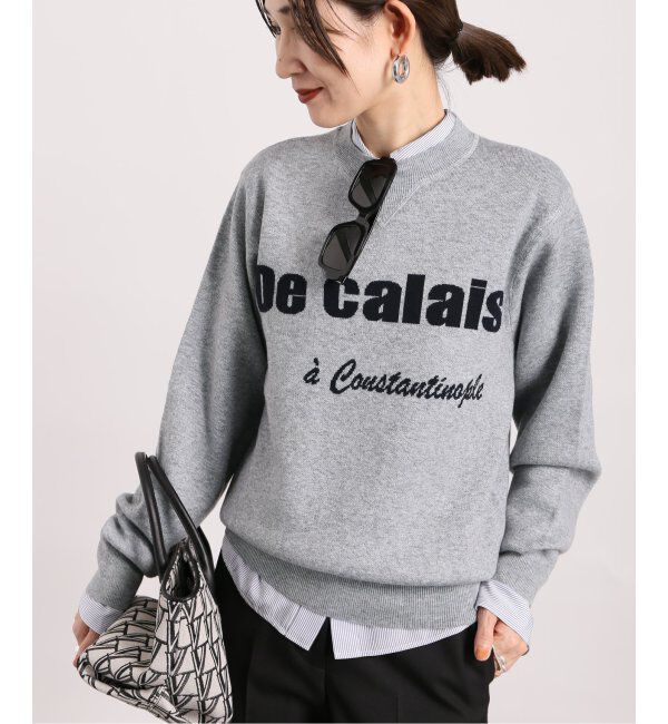 VERMEIL par iena「スウェットライクロゴニット」|ニット・セーター|