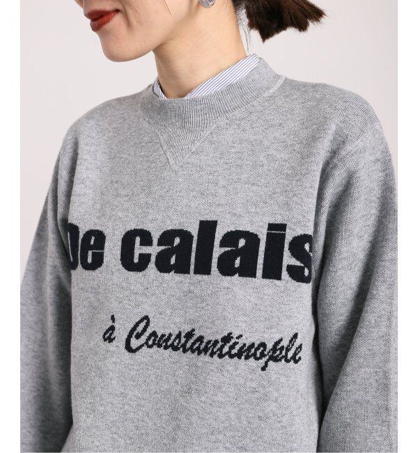 VERMEIL par iena「スウェットライクロゴニット」|ニット・セーター|