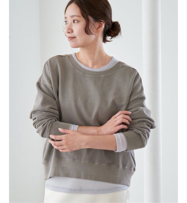 IENA「ピグメントスウェットプルオーバー」|スウェット・ジャージ|