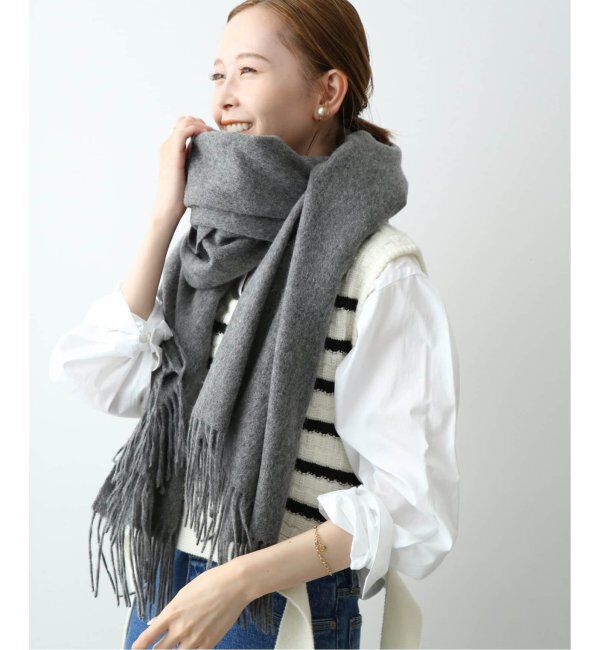 SLOBE IENA「《追加》TWEEDMILL/ツイードミル ストール 70-190-WP」|ストール|