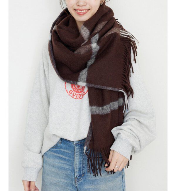 SLOBE IENA「《追加》TWEEDMILL/ツイードミル ストール 70-190-WP」|ストール|