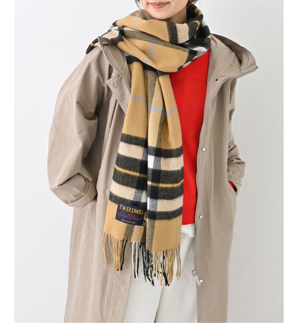 SLOBE IENA「《追加》TWEEDMILL/ツイードミル ストール 70-190-WP」|ストール|
