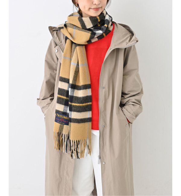 SLOBE IENA「《追加》TWEEDMILL/ツイードミル ストール 70-190-WP」|ストール|