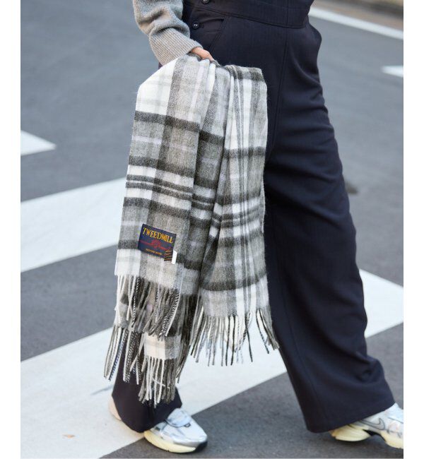 SLOBE IENA「《追加》TWEEDMILL/ツイードミル ストール 70-190-WP」|ストール|