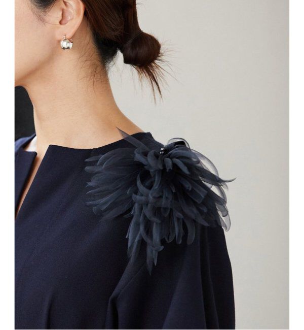 VERMEIL par iena「《追加》シルクオーガンジーコサージュ」|ブローチ・コサージュ|