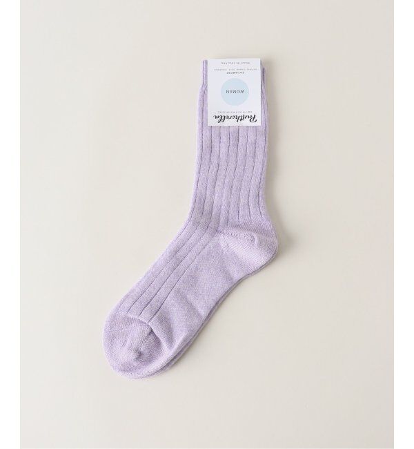 IENA LA BOUCLE「PANTHERELLA/パンセレラ cashmere ソックス W750」|ソックス|パープル
