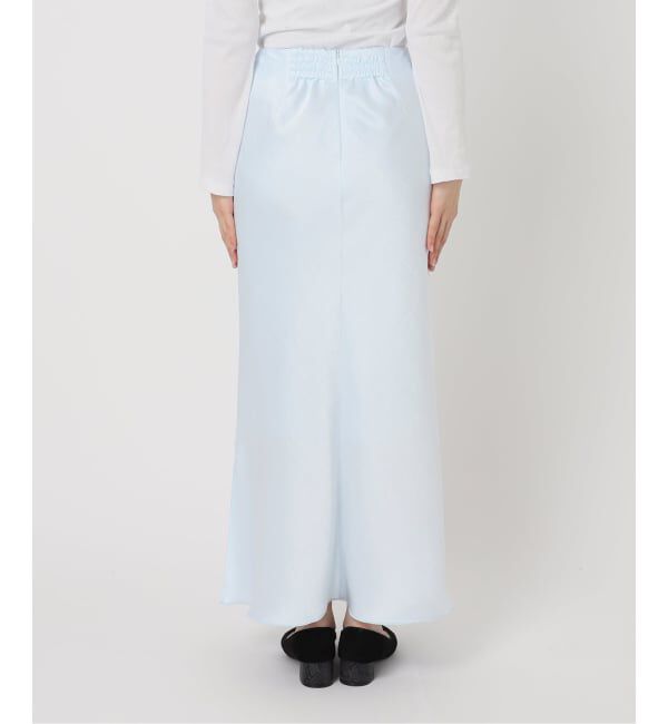 IENA「《WEB・一部店舗限定 追加12》ダブルサテンスカート」|スカート|