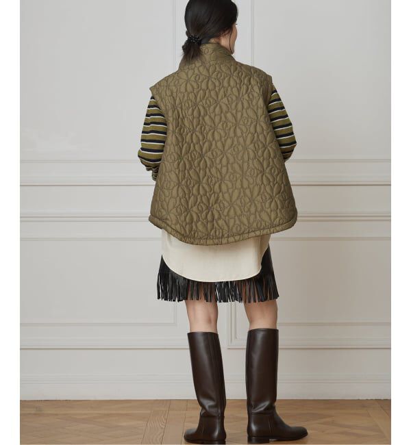 IENA LA BOUCLE「IENA LA BOUCLE レザーフリンジミニスカート」|スカート|