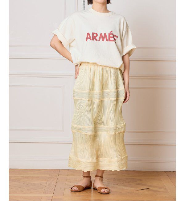 IENA LA BOUCLE「blurhms ROOTSTOCK/ブラームス ルーツストック PRINT Tシャツ BROOTS25S36D」|Tシャツ・カットソー|