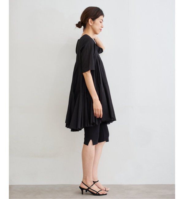 IENA「《追加》AAYUSHI/アユーシ ボリュームフレアハーフスリーブワンピース」|ワンピース|