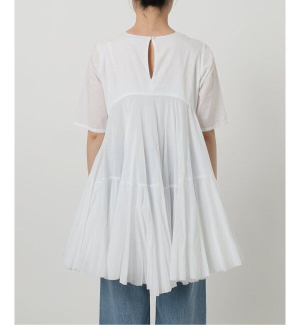 IENA「《追加》AAYUSHI/アユーシ ボリュームフレアハーフスリーブワンピース」|ワンピース|