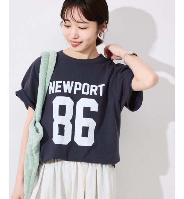 SLOBE IENA「GULF COAST/ガルフコースト SLOBE別注 グラフィックTEE1」|Tシャツ・カットソー|ネイビー