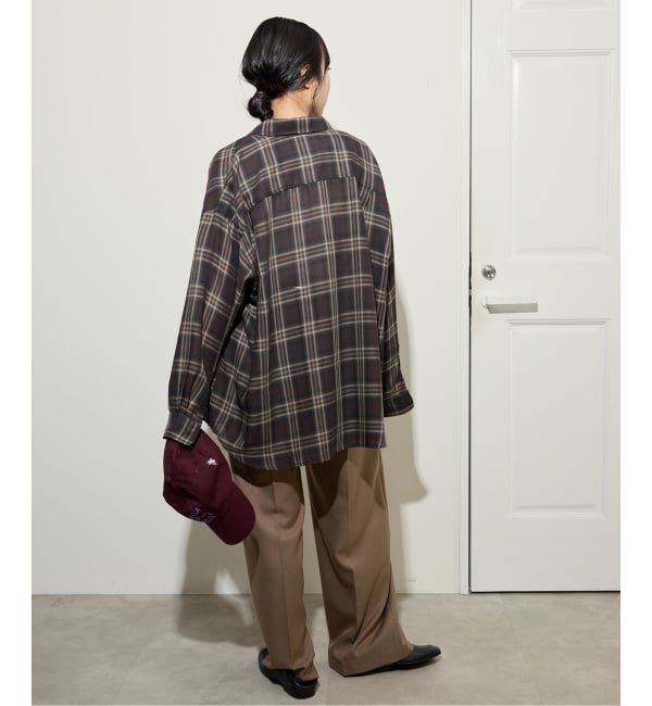 SLOBE IENA「PEツイルワイド2タックスラックス」|スラックス|