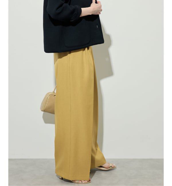 SLOBE IENA「PEツイルワイド2タックスラックス」|スラックス|