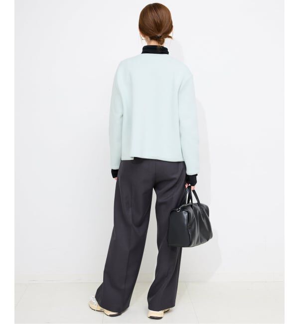 SLOBE IENA「《一部WEB・店舗限定カラーあり》ダブルフェイスニットジャケット」|カーディガン|