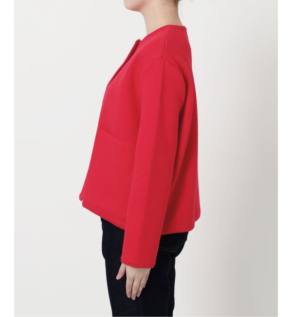 SLOBE IENA「《一部WEB・店舗限定カラーあり》ダブルフェイスニットジャケット」|カーディガン|