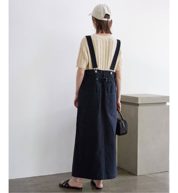 SLOBE IENA「《WEB限定/追加》ハイウエストジャンパースカート」|スカート|