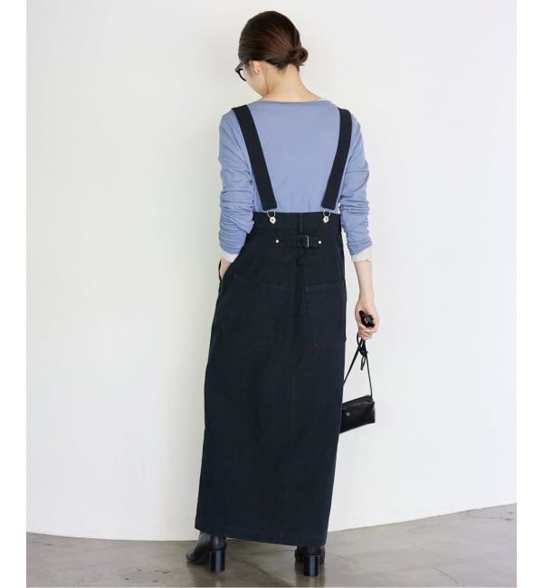 SLOBE IENA「《WEB限定/追加》ハイウエストジャンパースカート」|スカート|