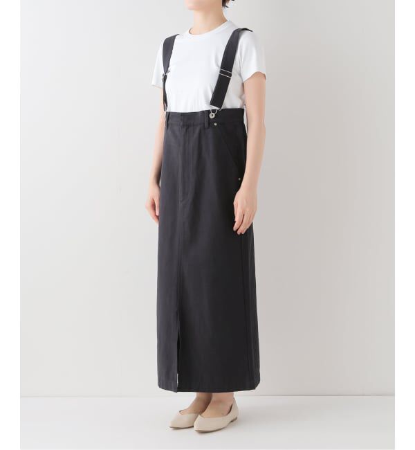 SLOBE IENA「《WEB限定/追加》ハイウエストジャンパースカート」|スカート|