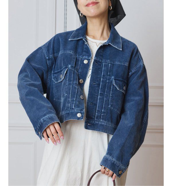 IENA LA BOUCLE「IENA LA BOUCLE インディゴコーデュロイブルゾン」|その他|