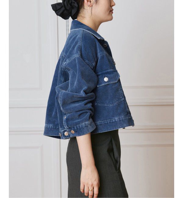 IENA LA BOUCLE「IENA LA BOUCLE インディゴコーデュロイブルゾン」|その他|