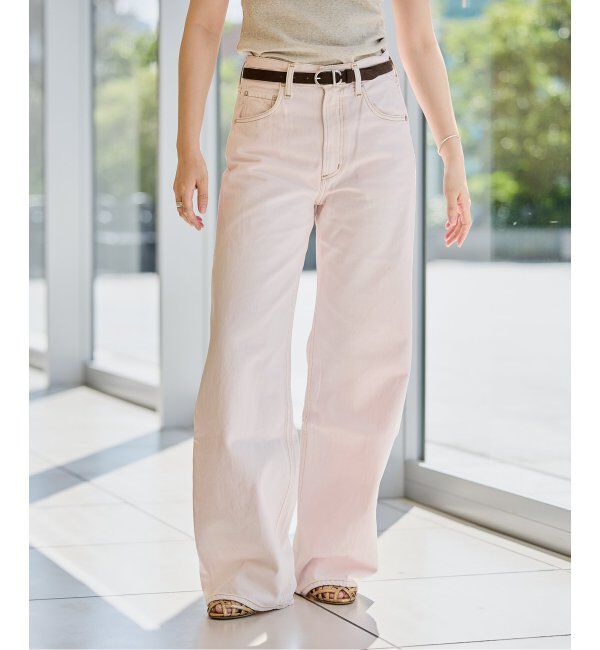 IENA LA BOUCLE「AGOLDE/エーゴールドイー LOW CURVE JEAN IN COSMOS」|デニム|ピンク