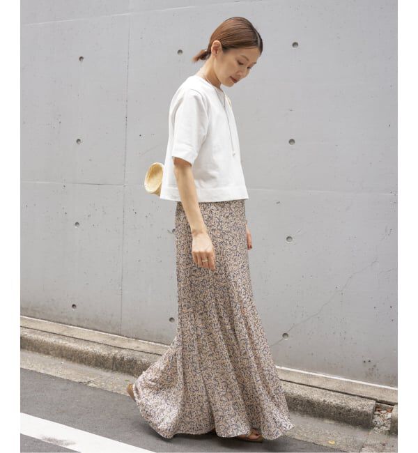 IENA「《WEB限定/追加》クロップドTシャツ」|Tシャツ・カットソー|