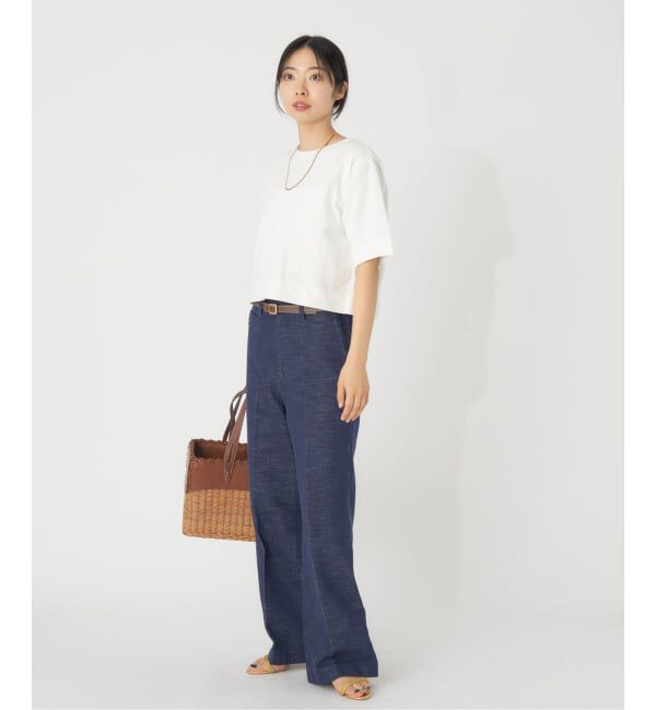 IENA「《WEB限定/追加》クロップドTシャツ」|Tシャツ・カットソー|