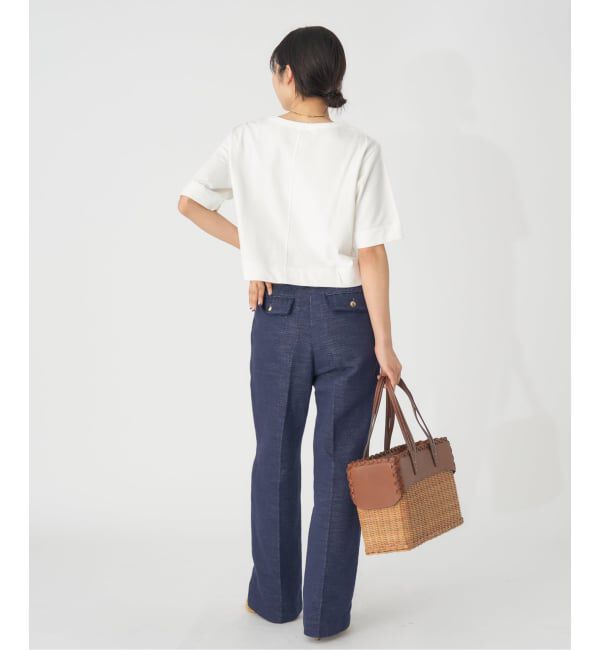 IENA「《WEB限定/追加》クロップドTシャツ」|Tシャツ・カットソー|