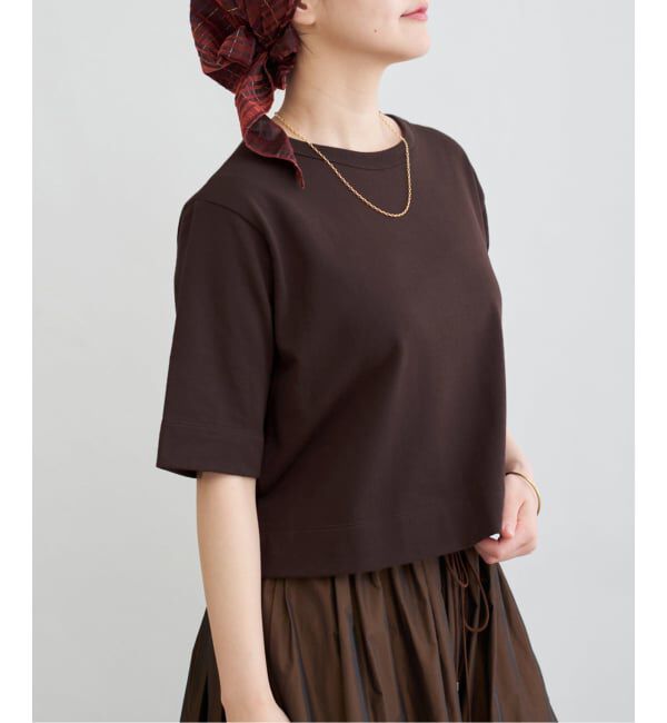 IENA「《WEB限定/追加》クロップドTシャツ」|Tシャツ・カットソー|