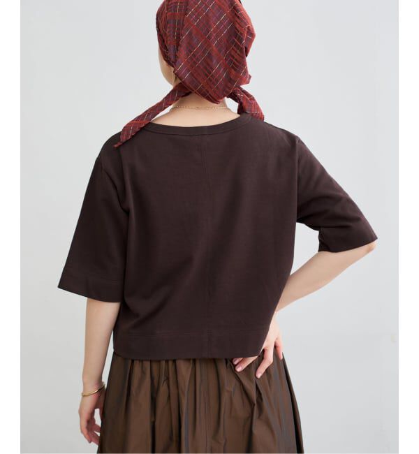 IENA「《WEB限定/追加》クロップドTシャツ」|Tシャツ・カットソー|