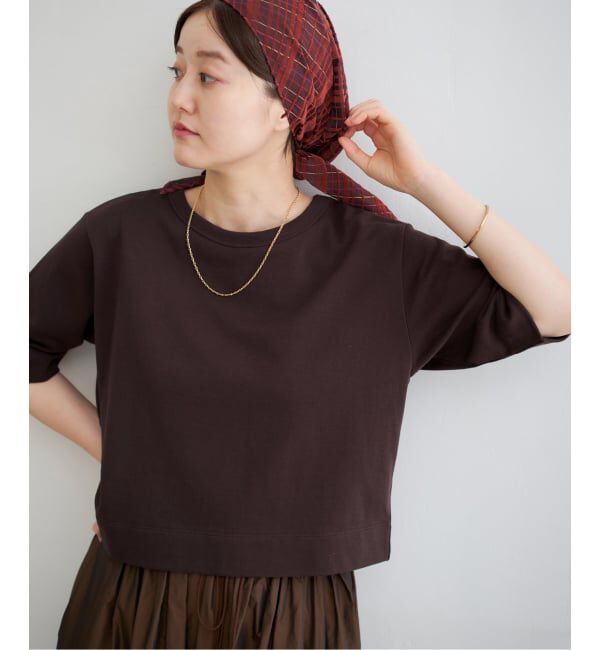 IENA「《WEB限定/追加》クロップドTシャツ」|Tシャツ・カットソー|
