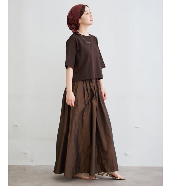 IENA「《WEB限定/追加》クロップドTシャツ」|Tシャツ・カットソー|