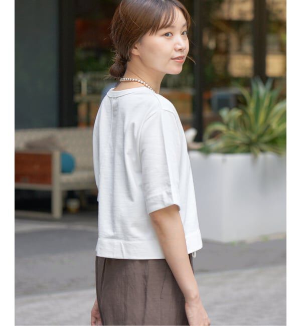 IENA「《WEB限定/追加》クロップドTシャツ」|Tシャツ・カットソー|