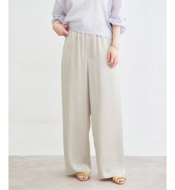 IENA「サテンイージーパンツ」|その他|