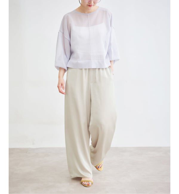IENA「サテンイージーパンツ」|その他|