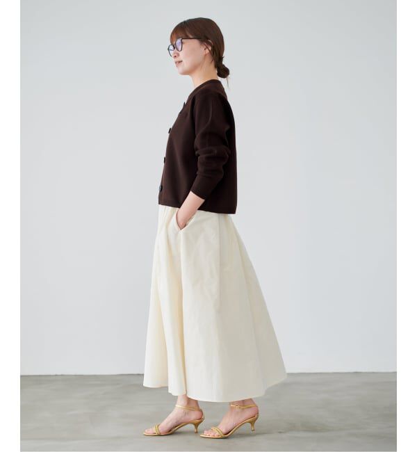 IENA「スーパーファインスムースクルーカーディガン」|カーディガン|