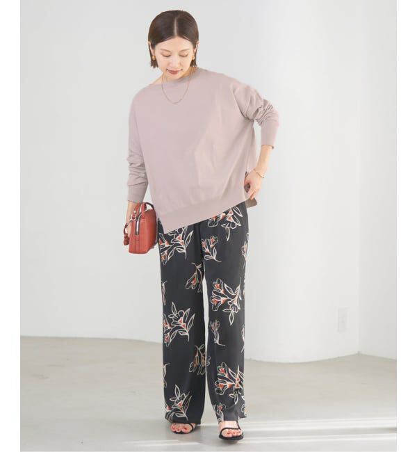 IENA「《WEB限定/追加2》コットンストレッチ NEO2 ワイド長袖プルオーバー」|ニット・セーター|