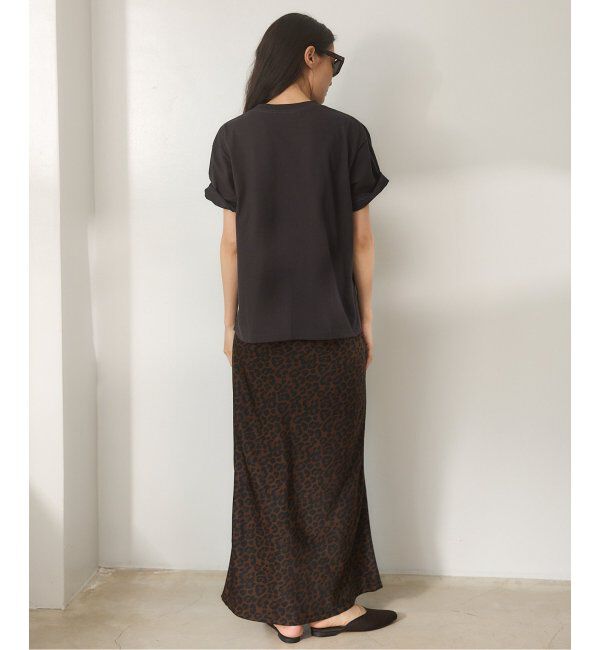 IENA「BLACK レオパードスカート」|スカート|