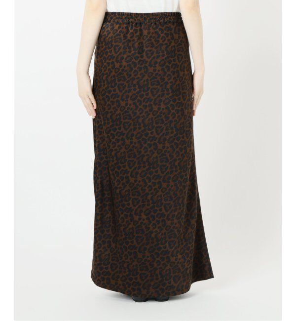 IENA「BLACK レオパードスカート」|スカート|