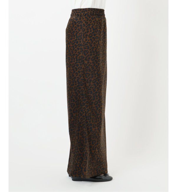 IENA「BLACK レオパードスカート」|スカート|