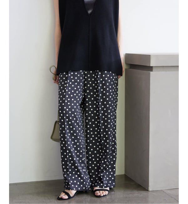 SLOBE IENA「《WEB限定/追加2》プリントサテンイージーパンツ」|その他|