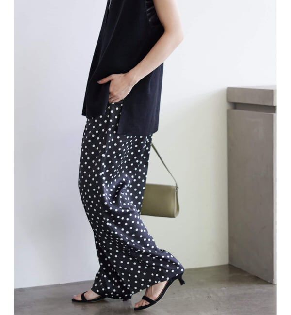 SLOBE IENA「《WEB限定/追加2》プリントサテンイージーパンツ」|その他|